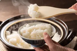 炊き上がった美味しいご飯